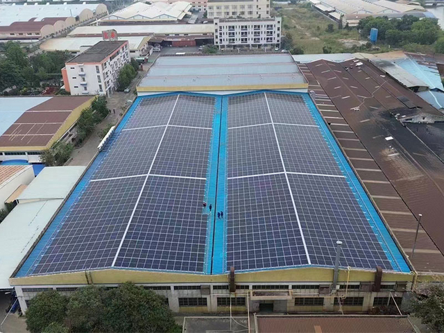 广东富华工业工厂1MW BIPV项目